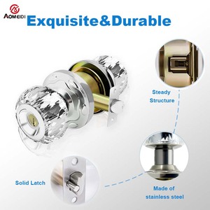 SS Communication ANSl Grade Door <strong>Lock</strong> 70mm Cylindrical Latch R Knob <strong>Key</strong> Unlock Waterproof and Anti-Theft Durable with 3 <strong>Keys</strong> - Product Image 4