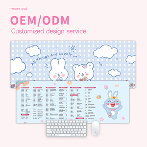 Acceptable OEM Double Sided Computer Mouse Pad Natural Rubber Polyester Fabric Personalized <strong>Programming</strong> Mouse Wrist Pad - Product Image 1