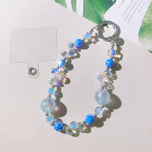 Streamer <strong>Fancy</strong> High-end Mobile Phone Chain Rose <strong>Fancy</strong> New Pendant Girl Heart Crystal Beaded <strong>Key</strong> Chain