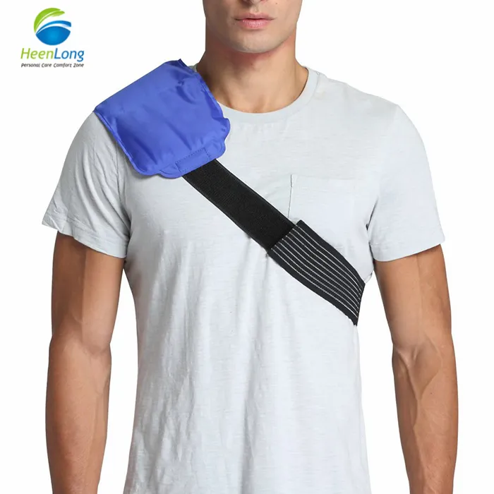 Low MOQ Ice Pack with Strap Hot Cold Wrap Brace Flexible Gel Compression Cold Compression Therapy for Body Injury Recovery