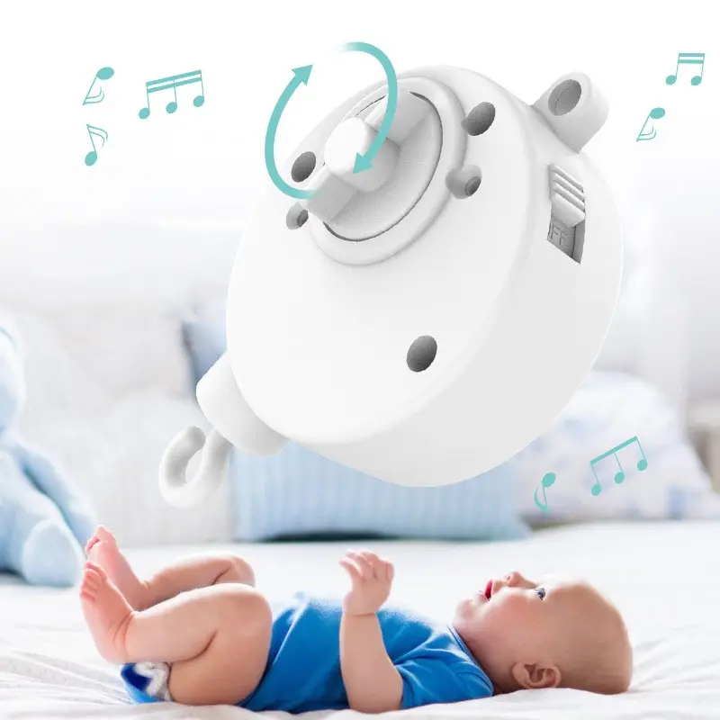 2024 a vento scatola musicale Baby Bed campana giocattolo macchina lenitiva carillon carillon Mobile culla per bambini
