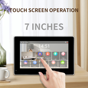 Venta caliente Android 8 pulgadas pantalla táctil Tuya <span class=keywords><strong>IP</strong></span> intercomunicador Video puerta teléfono apartamento timbre con cable sistema de intercomunicación de vídeo - Product Image 3