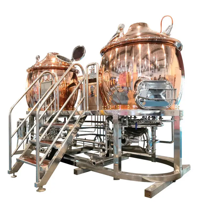 Bierbrouwsysteem Brouwerij Productiemachine Mash Lauter Mout Molen Warmtewisselaar Cip Fermentatie Tank
