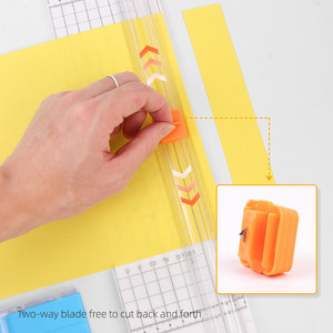 Mini A4 masaüstü ofis kağıdı düzeltici manuel fotoğraf kesici bıçak bıçağı ile - Product Image 5