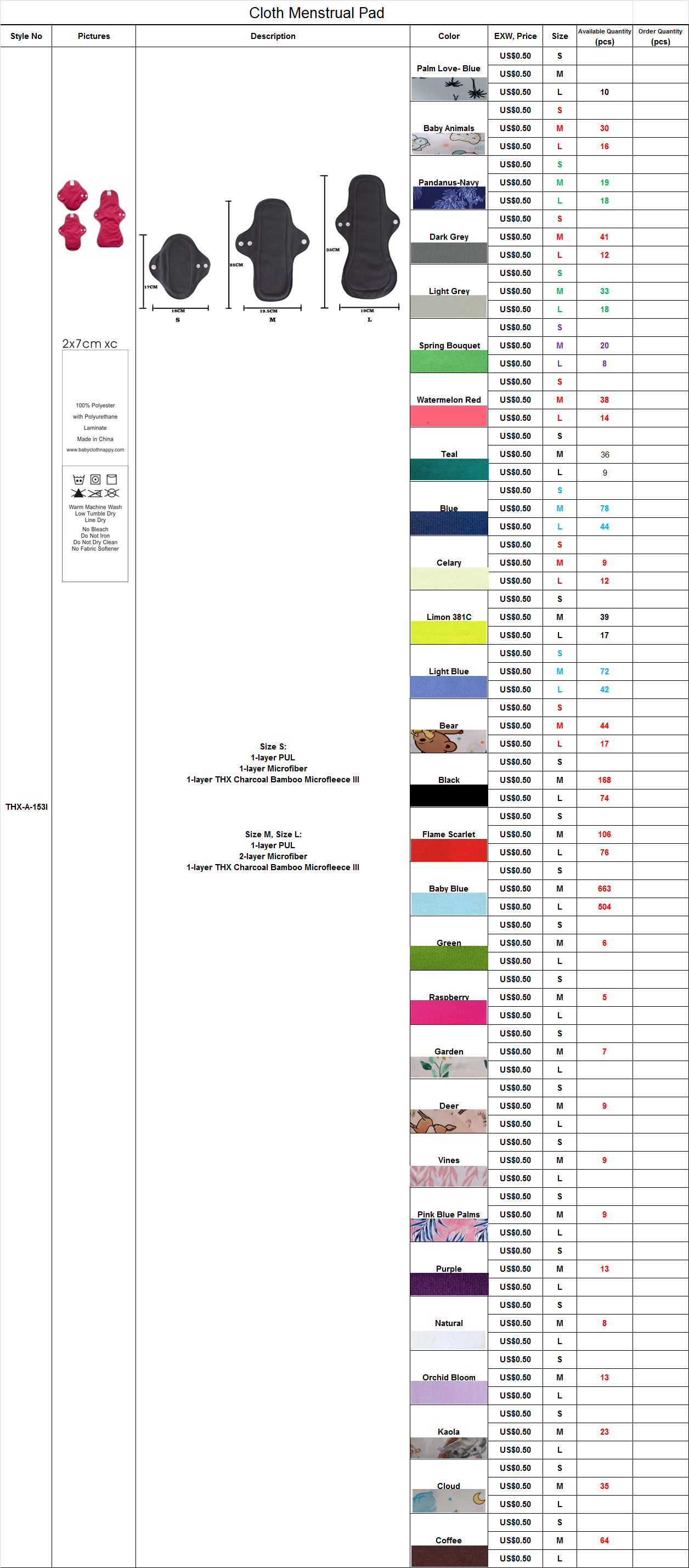 Plusieurs couleurs différentes-consultez le service client