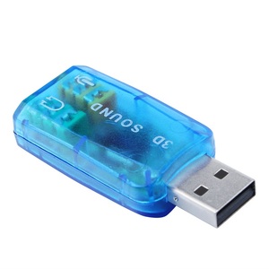 Usb 5.1 3D声卡音频适配器USB耳机适配器电脑外置声卡