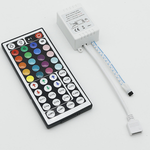 Caja de control RGB tira de luz inteligente para el hogar SMD 5050/3528/2835 tira de luz LED bolsa antiestática 44 teclas IR Control remoto DC12V atenuadores - Product Image 1