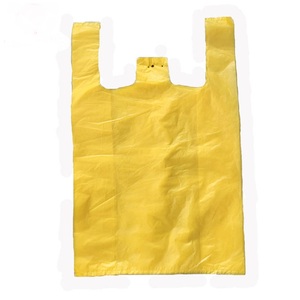 高品質のカスタムプリントロゴショッピングバッグスーパーマーケット & 食料品バッグプラスチックTシャツバッグ