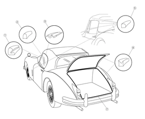 Hengcheng tùy chỉnh cổ điển cửa xe cửa sổ con dấu cao su cổ điển xe cao su bộ phận thời tiết dải - Product Image 3