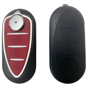 交換用カーキーシェルAlfa Romeo Mito Giulietta 159 GTAキーシェルレッドSIP22ブレード3ボタンキーシェル - Product Image 2
