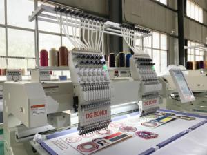 Máquina de bordado controlada por ordenador, paquete de 2 cabezales de arranque, doble cabezal, con software y Hilos