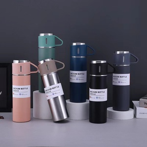 500ml 304 Stainless Steel Vacuum Portable Outdoor Thermos <strong>Cup</strong> Multi-cover Gift Box <strong>Set</strong> Business Car Tea Bottle <strong>with</strong> <strong>Handle</strong> - Product Image 4