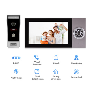 1080P HD 7 Inch door Bells Wired <strong>Video</strong> <strong>Intercoms</strong> Camera <strong>Video</strong> <strong>Intercom</strong> For Villa Apartment Wired <strong>Video</strong> <strong>Intercom</strong> <strong>System</strong> - Product Image 5