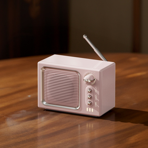 Mini estilo de TV retro Múltiples colores Batería de larga duración Altavoz inteligente portátil BT con función de radio - Product Image 2