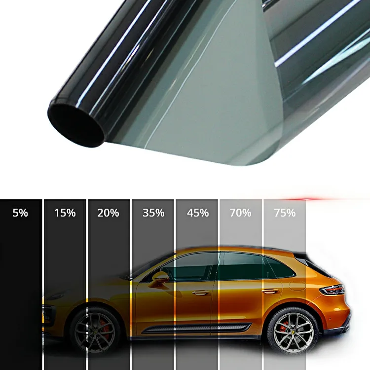 Pemasok kontrol surya Roll kaca mobil otomatis isolasi panas otomotif UV panas penolakan Film Nano keramik cat jendela mobil