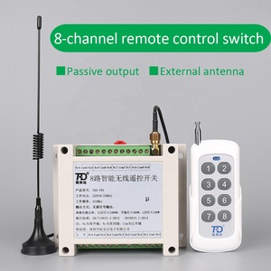 Manufaktur DC12V RF Funk fernbedienung schalter 315MHz Funk fernbedienung 8-Kanal-Relaismodul HF-Fernbedienung - Product Image 2