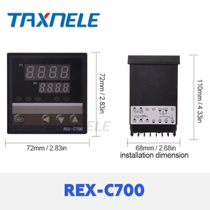 デジタルPID REX-C700温度コントローラーSSRリレー40AK熱電対ヒートシンク、PIDコントローラーサーモスタットSSR出力 - Product Image 3