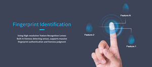 Hot Selling 5-Zoll-Touchscreen-Biometrisches Zugangs kontroll system TCP/IP WIFI-Gesichts erkennung Fingerabdruck-Bewegungs erkennung - Product Image 3