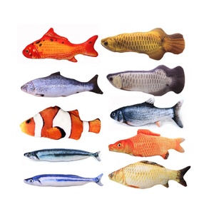 Juguete de simulación de hierba gatera para gatos, herramienta de entrenamiento para mascotas, pescado de menta, mordedor, almohada para morder, tablero para rascar - Product Image 2