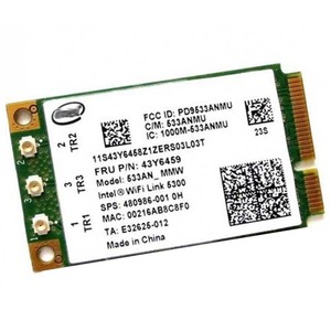 Ban đầu cho Intel wifi liê<span class=keywords><strong>n</strong></span> kết 5300 533an _ mmw Card không dây mini PCIe Dual Band Network Adapter 802.11a/B/G/Draft-N1 - Product Image 1