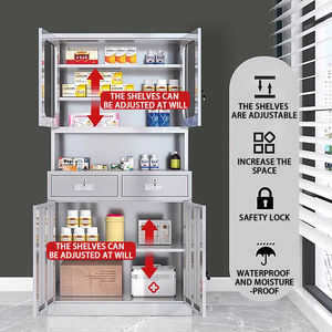 304 thép không gỉ tủ thuốc thép lưu trữ Locker cho phương tây thiết bị y tế kim loại Tủ hồ sơ - Product Image 5