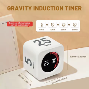 Visual Cube Timer 5/10/25/50 Minuten und benutzer definierte Countdown-Produktivität Timer Pause Silent Vibration und einstellbarer Sound alarm