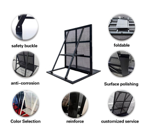 Hot bán nhôm an ninh đám đông Sụp Đổ rào cản có thể tháo rời chướng ngại vật - Product Image 2