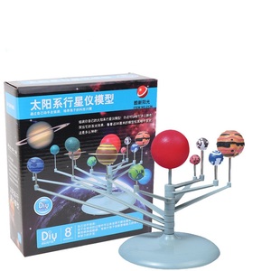 Yeni DIY güneş sistemi gezegen modeli astronomi gezegen modeli kök oyuncak boyama seti çocuk bilim bulmaca oyuncak - Product Image 1