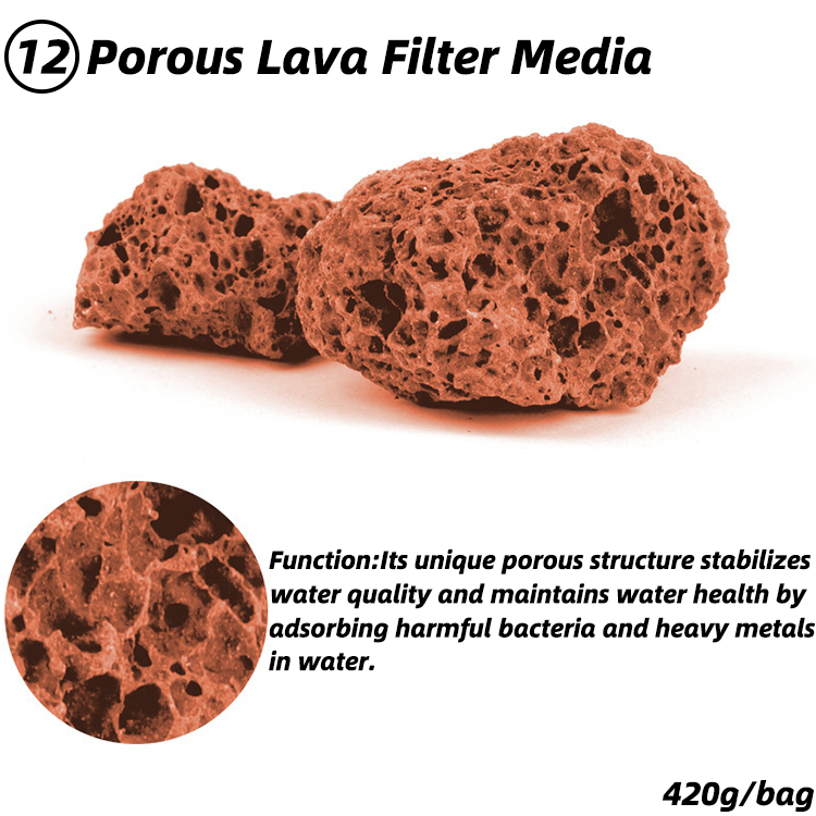 Porous Lava Filter Media