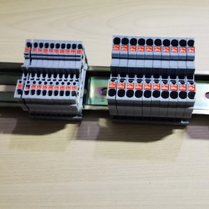 Bloque de terminales de resorte en línea, bloque de terminales de cobre enchufable de riel de guía de la serie PT combinado para cable de 2,5 mm² - Product Image 5