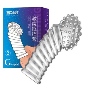 Vingercondoom G-Spot <span class=keywords><strong>Vagina</strong></span> Clit Anus Anal Stimuleren Masturbatie Vinger Mouw Vinger Type Sanitaire Dekking Seksspeeltjes Voor Koppels - Product Image 1