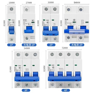 MCB minyatür devre kesici C10-125A ve motor aşırı yük ve kısa devre koruması hava devre kesici s üreticileri mcb - Product Image 1