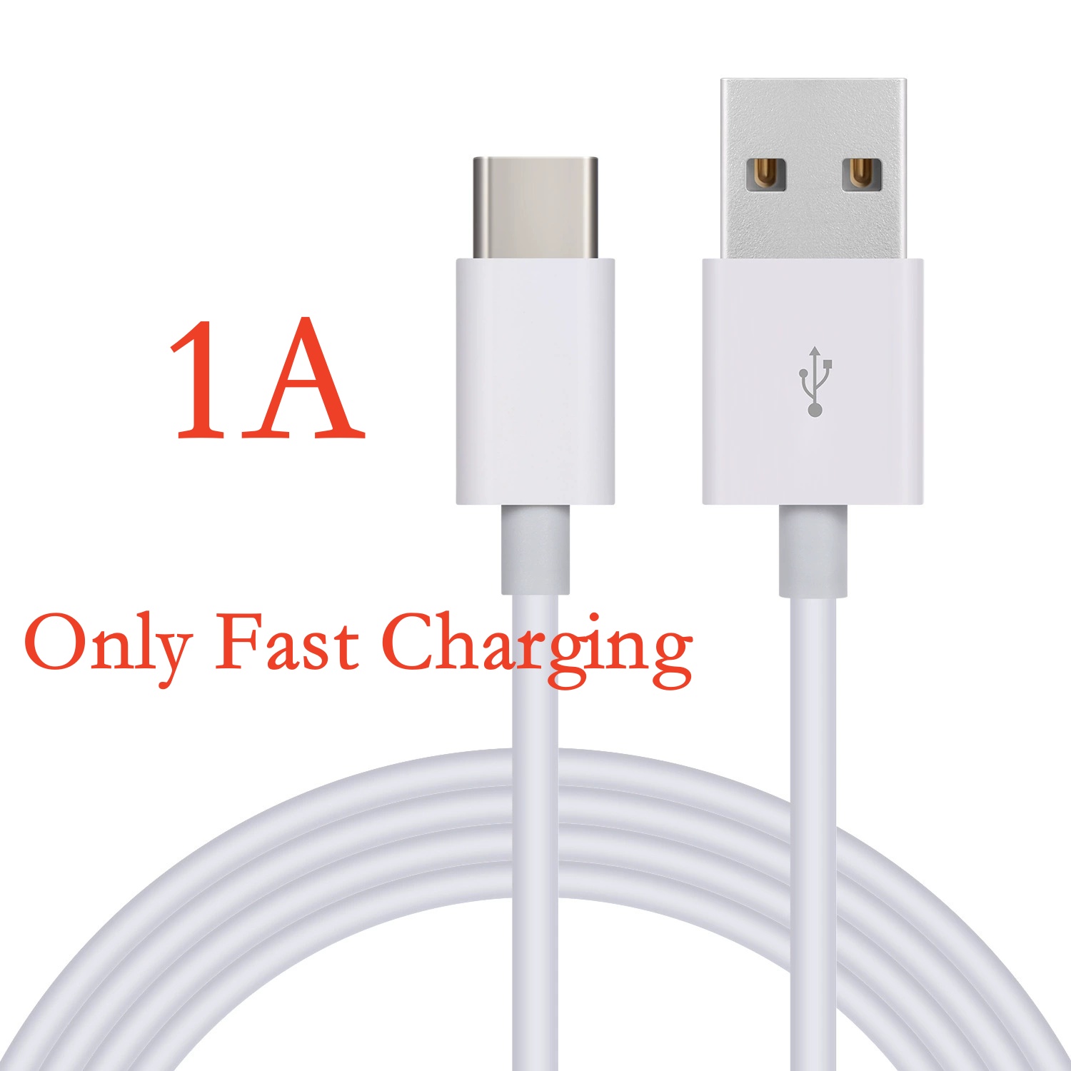 Blanc : 1A Charge rapide uniquement