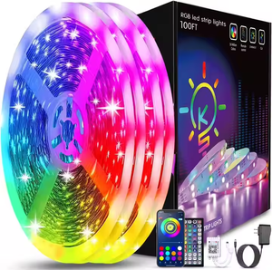 Wifi Smart RGB светодиодные Рождественские полосы набор USB голос для управления Bluetooth 5 В низкое напряжение водонепроницаемый IP65 пульт дистанционного управления IP-контроль 1 м - Product Image 5