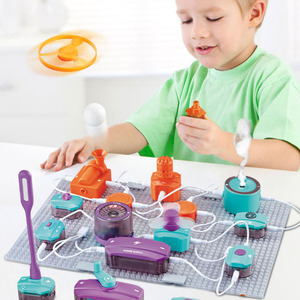 <strong>Programming</strong> Toy Science Educational Electronic Circuit Block Physics Electric Circuit Kit Kids STEM Toy Electronics Exploration - Product Image 1