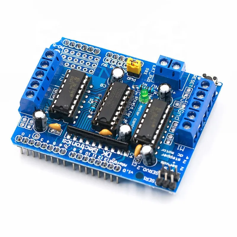 Arduino Mega2560 4 채널 UNO R3 용 L293D 스테퍼 모터 드라이버 보드 제어 실드 모듈 모터 드라이브 확장 보드