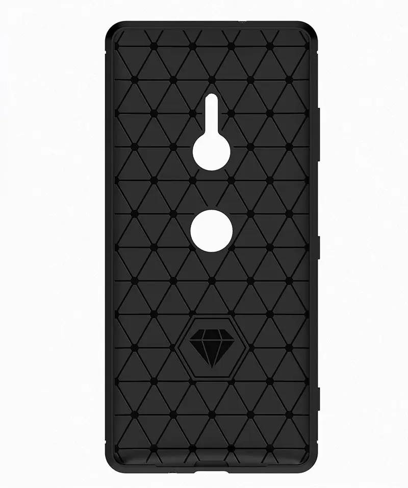 Para Xperia 10 Plus XZ5 XZ4 XZ3 XA3U XA2 XA1 L3 L2 L1 5 Caso Shockproof Carbon Fiber Soft Bumper Capa Casos