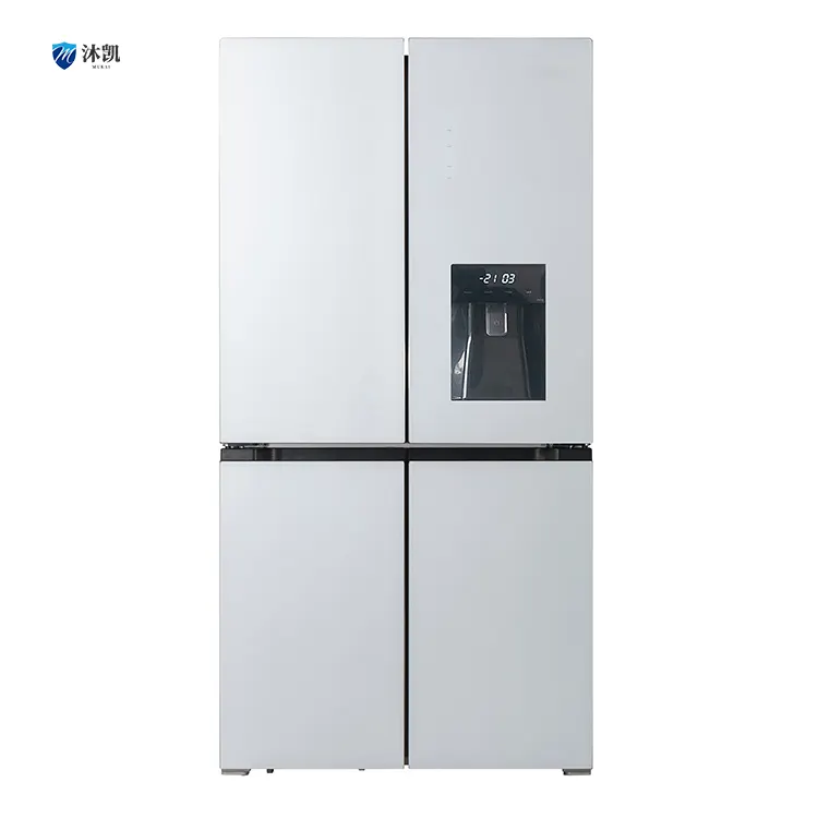 주방 용품 640L 냉장고 4 도어 냉장고 및 냉동고 가정용 워터 디스펜서와의 나란히 냉장고