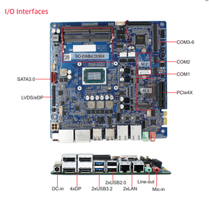 Placas base AMD Ryzen con procesador V1605B CPU Quad Core DDR4 Mini ITX placa base con 4 DisplayPort - Product Image 4