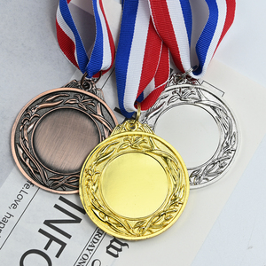 Benutzer definierte <span class=keywords><strong>Medal</strong></span> las Football Run Taekwondo Gymnastik Fußball Award Metall Goldband Sport Blank Medaillen - Product Image 1