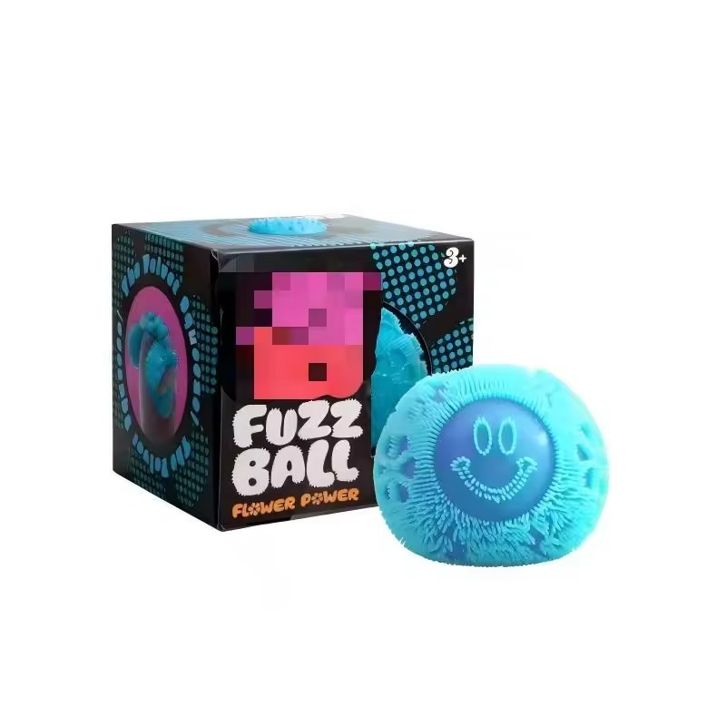 visage pompon bleu