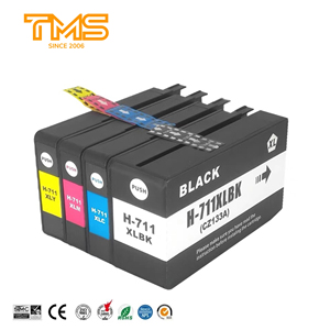 TMS 711 XL 711XL Premium renk uyumlu mürekkep püskürtmeli HP711 HP Designjet T120 T520 HP yazıcı kartuşları d mürekkep mürekkep kartuşları - Product Image 1