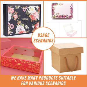 Luxurious <strong>Recycled</strong> Gift Box Personalized <strong>Name</strong> Printed 8*8*8CM Present Box for Vip Clients Paper Packaging Box - Product Image 4