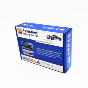 Sensor de estacionamiento Led Pantalla de coche universal Radar de respaldo inverso con 4 sensores Sistema de sensor de estacionamiento