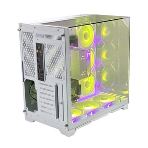 Pcooling новый дизайн Micro Atx Oem Заводская пользовательская стеклянная панель компьютерный ПК Настольный Rgb игровой чехол для геймера - Product Image 4