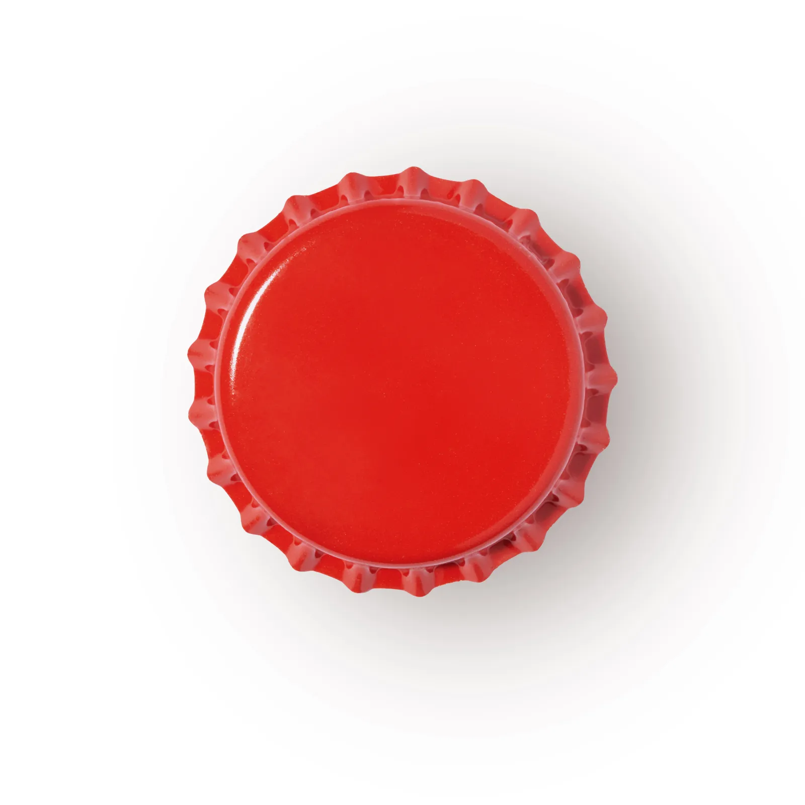 इटली में किए गए लाल उचित मूल्य निजी लेबल की बोतल टोपी Closures 26mm मुद्रित लोगो गैर पीवीसी धातु कैप्स