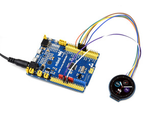 Waveshare Módulo de pantalla LCD redonda de 1,28 pulgadas con panel táctil, resolución 240*240, comunicación IPS, SPI e I2C - Product Image 6