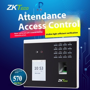 Для ZK XFace100 все-в-одном устройство контроля доступа динамического распознавания лиц отпечатков пальцев и перфокарты TCP связи - Product Image 4