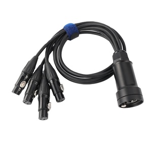 4 kênh 3 pin DMX512 mạng tín hiệu Extender XLR nối để Cat6 Ethernet cáp ánh sáng rắn PVC Áo khoác - Product Image 1