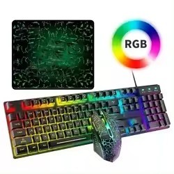 2024 Factory Direct Sale <strong>Computer</strong> T6 Gaming <strong>Keyboard</strong> Mouse <strong>Combos</strong> Mechanical <strong>Keyboard</strong> 108 Keys LED Light - Product Image 2